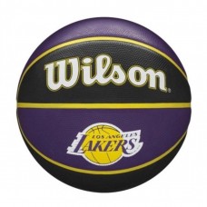 М"яч баскетбольний Wilson NBA Team Tribute La lake №7, чорний-фіолетовий, код: 1949790337080