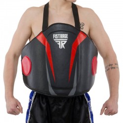 Захист корпусу (жилет) тренера Fistrage безрозмірний чорний-червоний, код: VL-8473_BKR