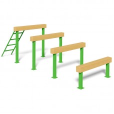 Зруйновані сходи InterAtletika 5940х2000х1800 мм, код: KF907.3-SM Зруйновані сходи InterAtletika 5940х2000х1800 мм, код: KF907.3-SM