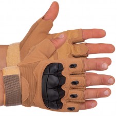 Тактичні рукавички Tactical з відкритими пальцями M хакі, код: BC-8788_MCH