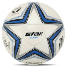 М"яч футбольний Star New Polaris 2000 PU, білий-синій, код: SB225P-S52 М"яч футбольний Star New Polaris 2000 PU, білий-синій, код: SB225P-S52