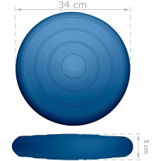 Балансувальна масажна подушка гладка EasyFit Balance Cushion, темно-синій, код: EF-3164-DB-EF