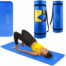 Килимок для йоги та фітнесу 4Fizjo NBR 1800x600x15 мм, темно-синій, код: 4FJ0369