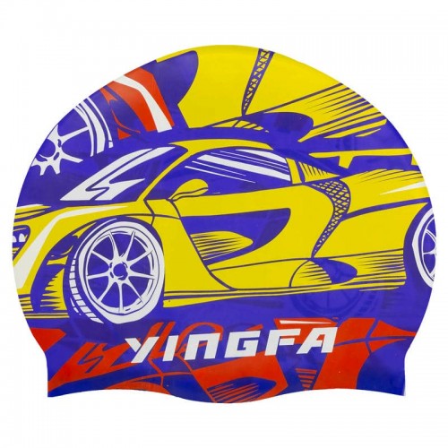 Шапочка для плавання дитяча Yingfa жовтий-синій, код: K0012_YBL