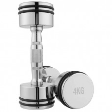 Гантель хромована FitGo 1х4 кг, код: 80034D-4 Гантель хромована FitGo 1х4 кг, код: 80034D-4