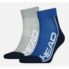 Шкарпетки Head Performance Quarter 2 пари, розмір 35-38, синій-сірий, код: 8718824970523
