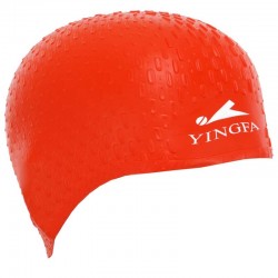 Шапочка для плавання на довгі коси Yingfa, червоний, код: C0061_R