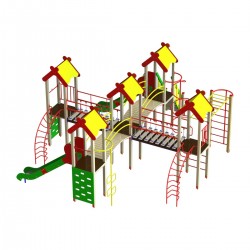 Ігровий комплекс Miros "Острів" 6710x7480x3620 мм, код: DIO808.2