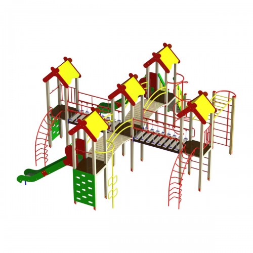 Ігровий комплекс Miros "Острів" 6710x7480x3620 мм, код: DIO808.2