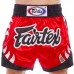 Шорти для тайського боксу та кікбоксингу Fairtex M червоний-чорний, код: BS0611_MRBK