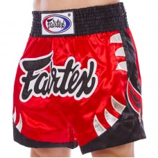 Шорти для тайського боксу та кікбоксингу Fairtex M червоний-чорний, код: BS0611_MRBK