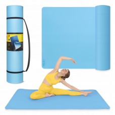 Килимок для йоги та фітнесу 4Fizjo TPE Gigant 2000x1250x20 мм, блакитний, код: P-5907739318985