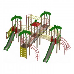 Ігровий комплекс Miros "Острів" 9040x6500x3810 мм, код: DIO808 Ігровий комплекс Miros "Острів" 9040x6500x3810 мм, код: DIO808