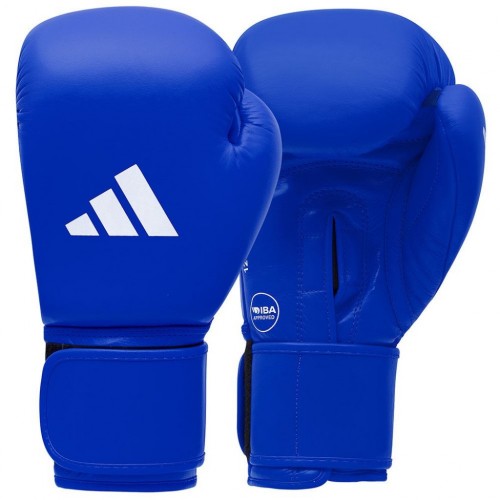 Боксерські рукавиці Adidas з ліцензією IBA, 10oz, синій, код: 15581-1133