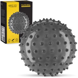 М"яч для пілатесу, йоги, реабілітації (масажний) 4Fizjo 20 см, чорний, код: P-5905973402330