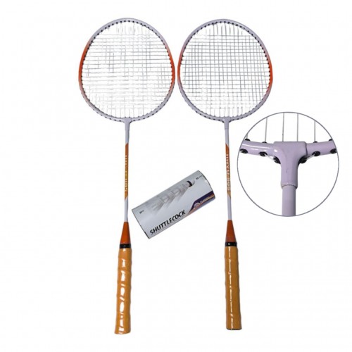 Набір для бадмінтону з воланами Jinyu помаранчево-білий JY805, код: 12941-SNS Набір для бадмінтону з воланами Jinyu помаранчево-білий JY805, код: 12941-SNS