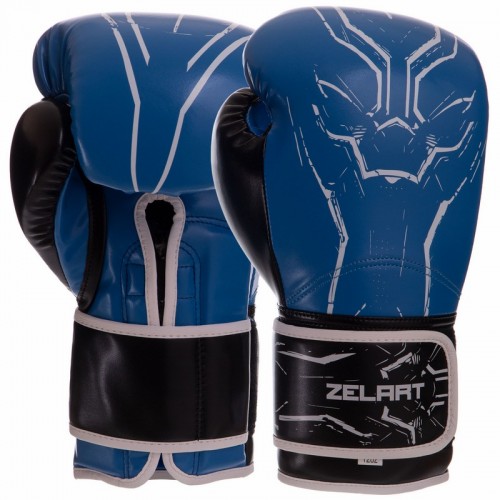 Рукавички боксерські Zelart 12 унцій, синій, код: BO-2889_12_BL-S52