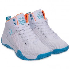 Кросівки для баскетболу Jdan розмір 44 (28см), білий-блакитний, код: OB933-2_44WN Кросівки для баскетболу Jdan розмір 44 (28см), білий-блакитний, код: OB933-2_44WN