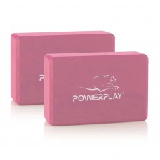 Блок для йоги PowerPlay Yoga Brick EVA рожеві, 2шт, код: PP_4006_Pink_2in