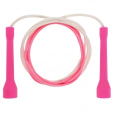 Скакалка FitGo 2,8м, рожевий-білий, код: FI-8634_PW