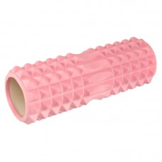 Ролер масажний циліндр (ролик мфр) FitGo Grid Spine Roller 330x130 мм, рожевий, код: FI-5847_P