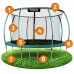 Батут Neo-Sport з внутрішньою сіткою 12 футів 374 см, зелений, код: NS-12C181-IN