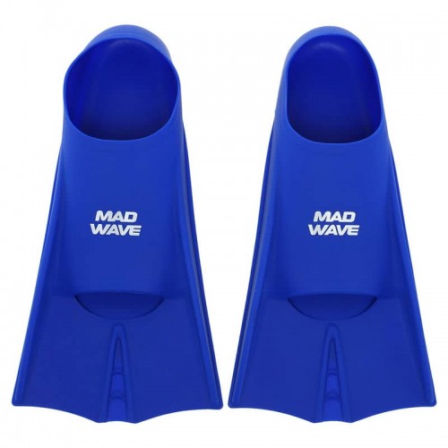 Ласти для тренувань у басейні короткі із закритою п'ятою MadWave Flippers L (41-43), синій, код: M074302_LBL