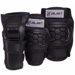 Комплект захисту Zelart S (3-7 років) чорний, код: SK-2378_SBK