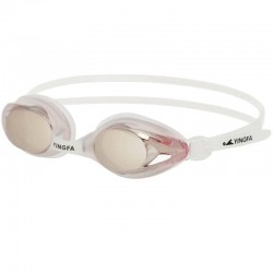 Окуляри для плавання дорослі дзеркальні лінзи Yingfa рожевий, код: Y770AF-M_P