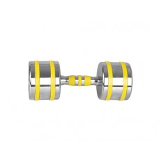 Гантель хромована inSPORTline Yellsteel 1х12 кг - жовта, код: 20841-IN