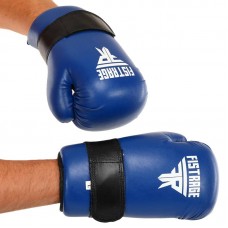Рукавички тренувальні закритого типу для тхеквондо карате Fistrage PU розмір S, синій, код: VL-5823_SBL