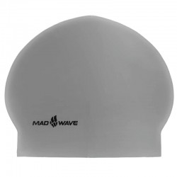 Шапочка для плавання MadWave Solid Soft, срібний, код: M056502_GR