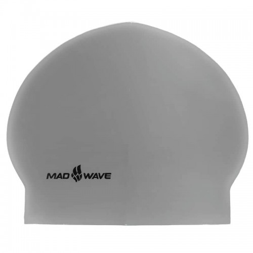 Шапочка для плавання MadWave Solid Soft, срібний, код: M056502_GR
