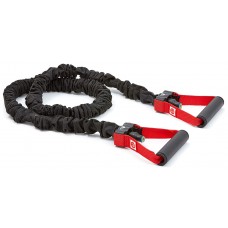 Еспандер трубчастий Adidas Power Tube 122 см, чорний-червоний, код: 885652000284