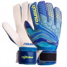 Рукавички воротарські із захистом пальців Reusch, розмір 9, синій-салатовий, код: FB-915A_9BLLG