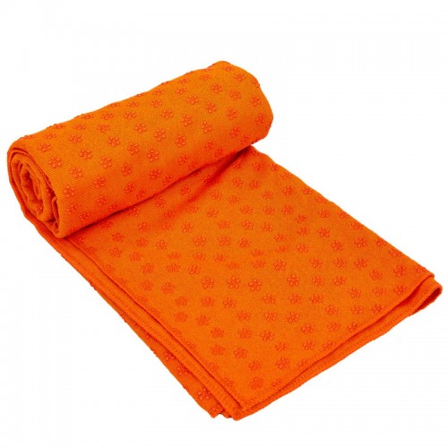 Йога рушник (килимок для йоги) FitGo 1830x630 мм, помаранчевий, код: FI-4938_OR