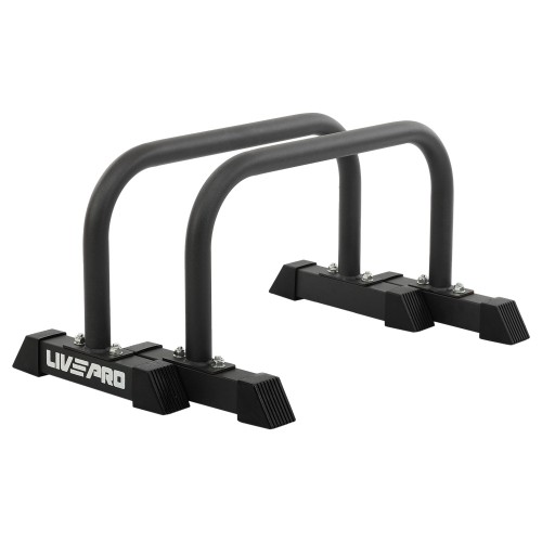 Упори для віджимань LiveUp Push-Up Bar 630х330х365мм, 2шт, чорний, код: LP8160