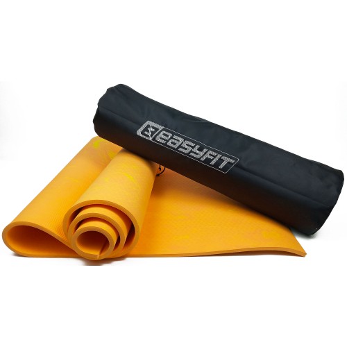 Килимок для йоги та фітнеса + чохол EasyFit PER Premium Mat 1830х610х8 мм, помаранчевий, код: EF-1930s-1-O-EF Килимок для йоги та фітнеса + чохол EasyFit PER Premium Mat 1830х610х8 мм, помаранчевий, код: EF-1930s-1-O-EF