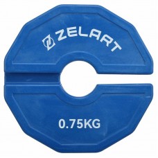 Блини диски змінні гумові Zelart Rubber Change Plates 0,75 кг, синій, код: TA-1692-0_75