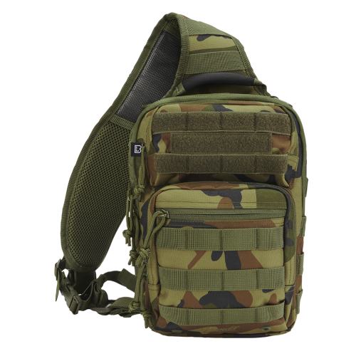 Тактична сумка-рюкзак Brandit-Wea US Cooper sling medium 8L woodland, код: 8036-10-OS