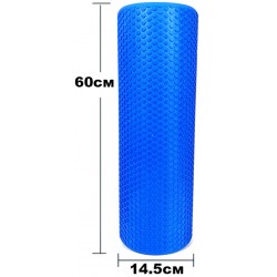 Масажний ролик EasyFit Foam Roller 60 см синій, код: EF-2032-Bl