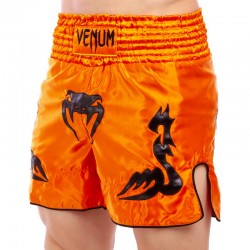 Шорти для тайського боксу та кікбоксингу Venum Inferno M (46-48), помаранчевий-чорний, код: CO-5807_MOR
