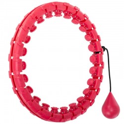 Обруч для схуднення регульований масажний з обтяжувачем FitGo Smart Hoop рожевий, код: FI-0753_P