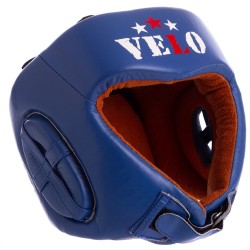 Шолом боксерський професійний шкіряний Aiba Velo M, синій, код: 3081_MBL-S52