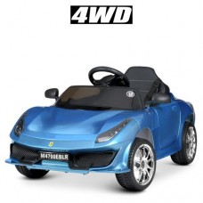 Дитячий електромобіль Bambi Ferrari, блакитний, код: M 4700EBLRS-4-MP