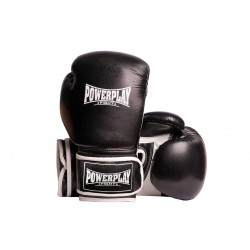 Боксерські рукавиці PowerPlay чорні 16 унцій, код: PP_3019_16oz_Black