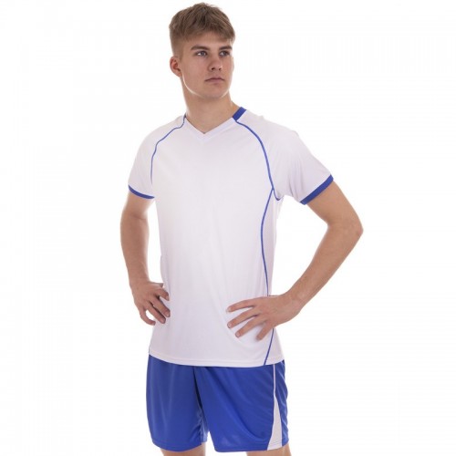 Форма футбольна PlayGame Lingo 2XL (50-52), ріст 180-185, білий-синій, код: LD-5019_2XLWBL-S52