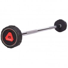 Штанга фіксована пряма гумова Li Nuo довжина-111см 15кг, код: TA-3622-15-S52 Штанга фіксована пряма гумова Li Nuo довжина-111см 15кг, код: TA-3622-15-S52