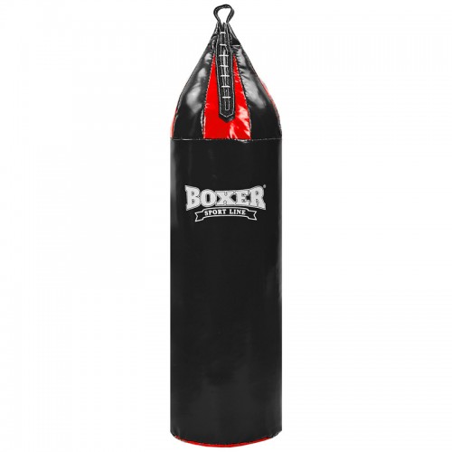 Мішок боксерський Boxer 950х260 мм, 16 кг, чорний-червоний, код: 1006-01_BKR