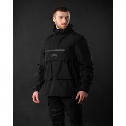 Куртка анорак чоловіча Bezet Паркур розмір XXL, чорний, код: 2024021505298